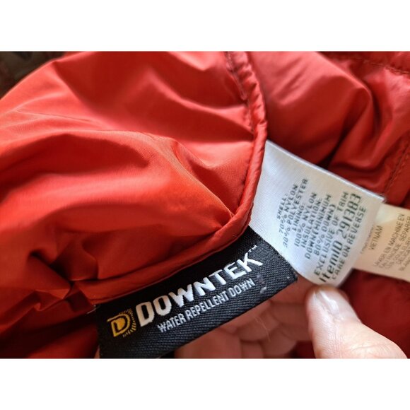 L.L. Bean Downtek Women's Down Puffer Coat Jacket Full Zip Med Heathered Purple - Picture 7 of 11